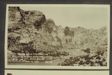 Green River Investigation; upstream in Split Mountain Canyon, 1/4 mile above mouth