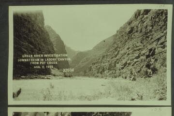 Green River Investigation: Downstream in Ladore Canyon, from Pot Creek