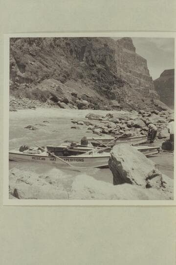 The three sadirons of the Mexican Hat Expeditions. Foot of Vulcan Rapid