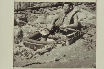Buzz Belknap riding 217 Mile Rapid in a Sportyak