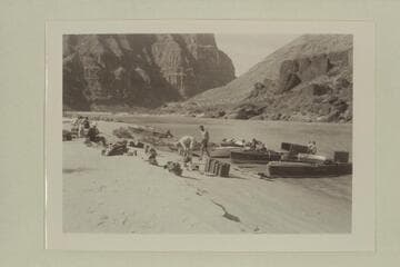 Mooring and camp at Granite Park