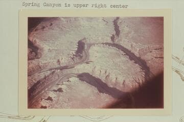 Bowknot Bend; Labyrinth Canyon.  Spring Canyon is upper right center