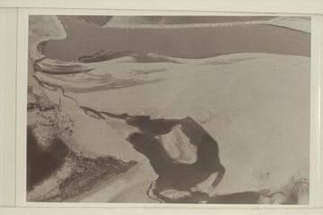 Silt at Pierces Ferry at mouth of Grapevine Wash. The Colorado River and its new delta are at the top of the print