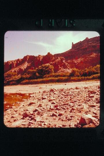 Gypsum, mouth of canyon