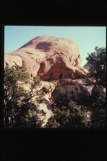 The cave in upper Surprise Valley where the small ruin is located