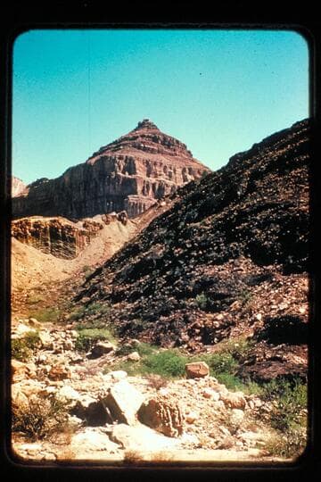 Butte and fault, Lava Creek