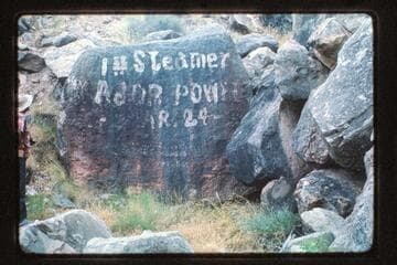 Steamer "Major Powell" marking, Spanish Bottom