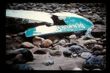 Wreck of the "Ben Hurt", Mile 203.1