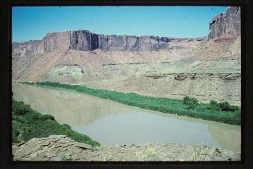 Up river; mouth of Horsethief Canyon