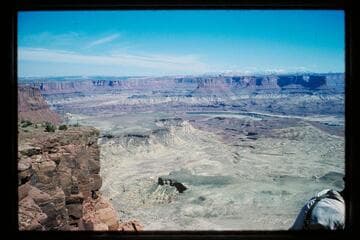 Mouth of Millard Canyon; the La Sals