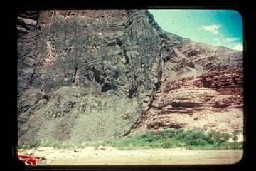 Lava upthrust opposite Tanner Trail