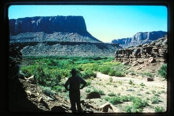 Down Hell Roarin' Canyon from Denis Julien inscription