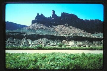 Butte above mouth of Horsethief Canyon