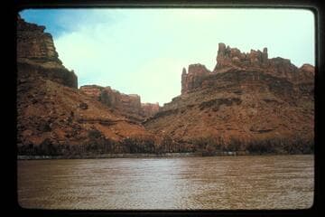 Side canyon at east end of Bowknot, left bank.  About Mile 65