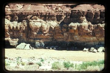 Paria Riffle from hill, right bank