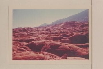 Across the northerly drainage into Lehi Creek to base camp of 1959. From Little Gray Mesa north of Lehi Canyon and east of the joint