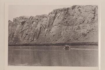 Spencer's motor boat in Glen Canyon