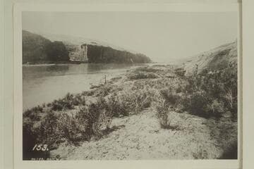 Down from Smith Bros. Placers. Right bank of Glen Canyon at mile 130.4