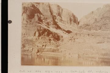Camp at Hole-in-the-Rock during the dredge construction
