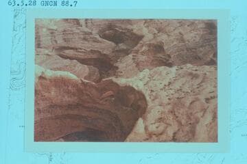 Skyline Natural Arch or Stevens Arch. Mouth of Stevens Creek and the Escalante River