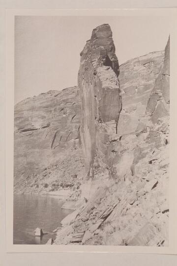 USGS Glen Canyon trip--Sentinel Rock from upstream side