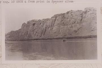 Launch moving up Glen Canyon is [in?] section near Mile 20