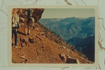 Across Nankoweap Valley from Nankoweap Trail.  Kwagunt Butte is upper center and Gunther Castle is upper right