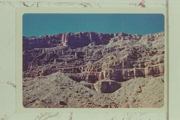 Bridge below Cardenas Butte. The bridge is top center