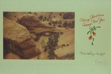 Christmas card from Dora and Rayce Knight