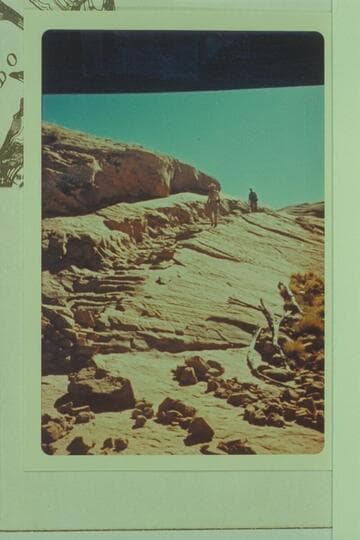 First step system on Schock Trail, Frank Wright and Dr. Bill Thompson