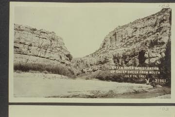 Green River Investigation: Up Sheep Creek from mouth