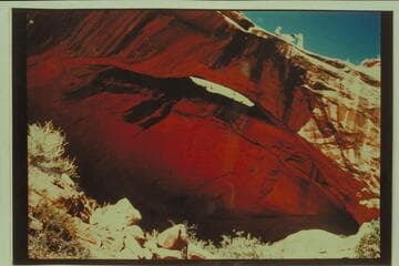 Natural Bridge in upper part of Little Finger Canyon,  Navajo Canyon in the Navajo Reservation