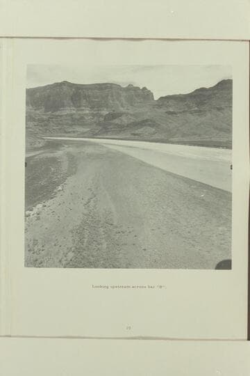 [Looking upstream across bar "B"]