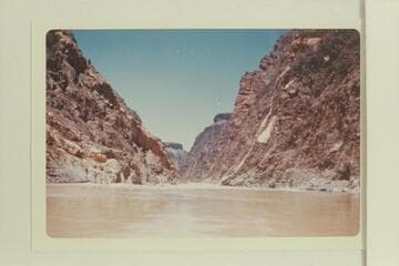 Down into head of Grapevine Rapid. Bright Angel gauge: 27,200 cfs