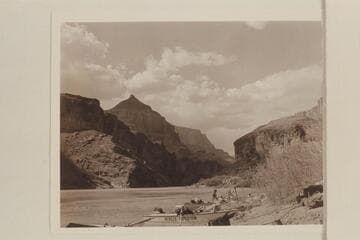 Upstream from camp near Tanner Copper Mine. Chuar Butte