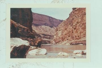 Upstream from mouth of Rider Canyon