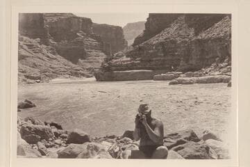 Lower end of rapid at Mile 24.5. Bill Belknap with camera