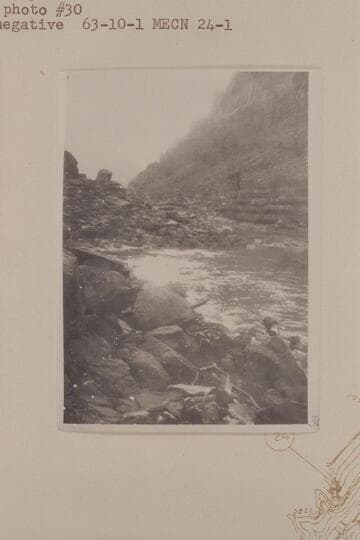 Les Jones replacing lock broken in 24 Mile Rapid