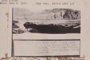 Down to mouth of the Paria showing both outlets