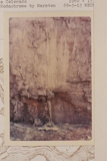 Part of Hopi Salt Mine at left bank below the Little Colorado