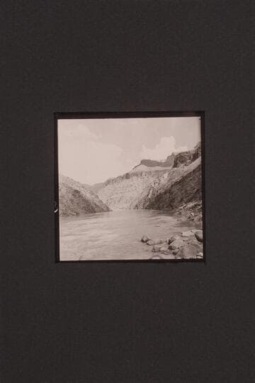 Upstream from Hermit Rapid.  The side canyon in the distance appears to have access to Tonto