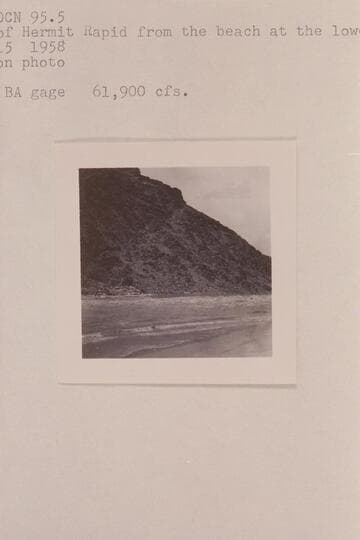 Head of Hermit Rapid from the beach at the lower end