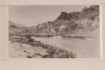 Old Spencer Camp, Lees Ferry. Looking toward Paria Wash
