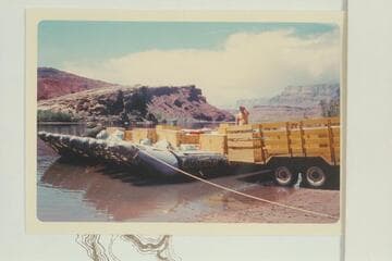 Jack Currey's J-rigs prepare for a cruise at Lees Ferry