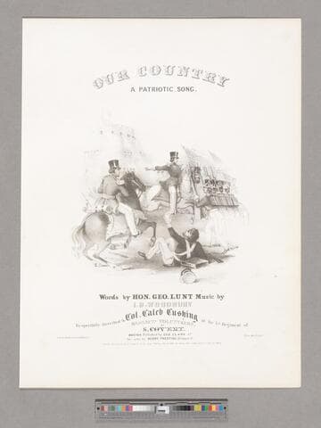 Our country : a patriotic song / words by Hon. Geo. Lunt ; music by I. B. Woodbury