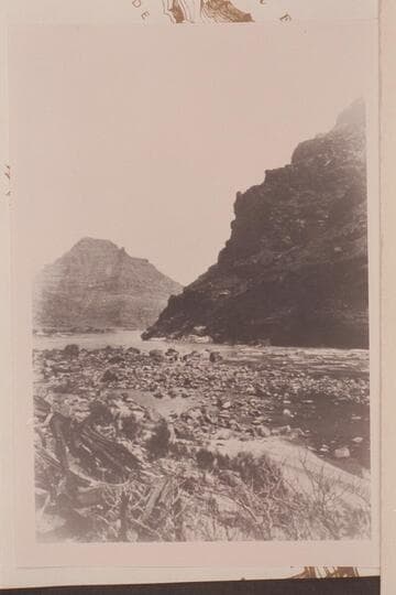 "Views on the Green River", Canon of Desolation Series.  Falls at Camp No. 41