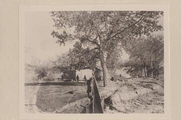 Works and camp of the Portland Dredging Co.'s works.  San Juan River, Utah