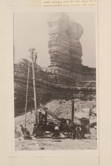 Drilling the water well at Bluff