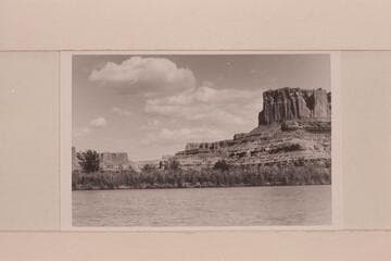Northeasterly down Millard Canyon.  Cleopatra's Chair at right
