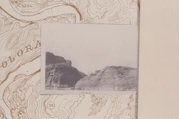 Mouth of Navajo Canyon; Vado Creek; Squeeze Canyon; Padre Creek.  Mile 39.95 right bank in Glen Canyon